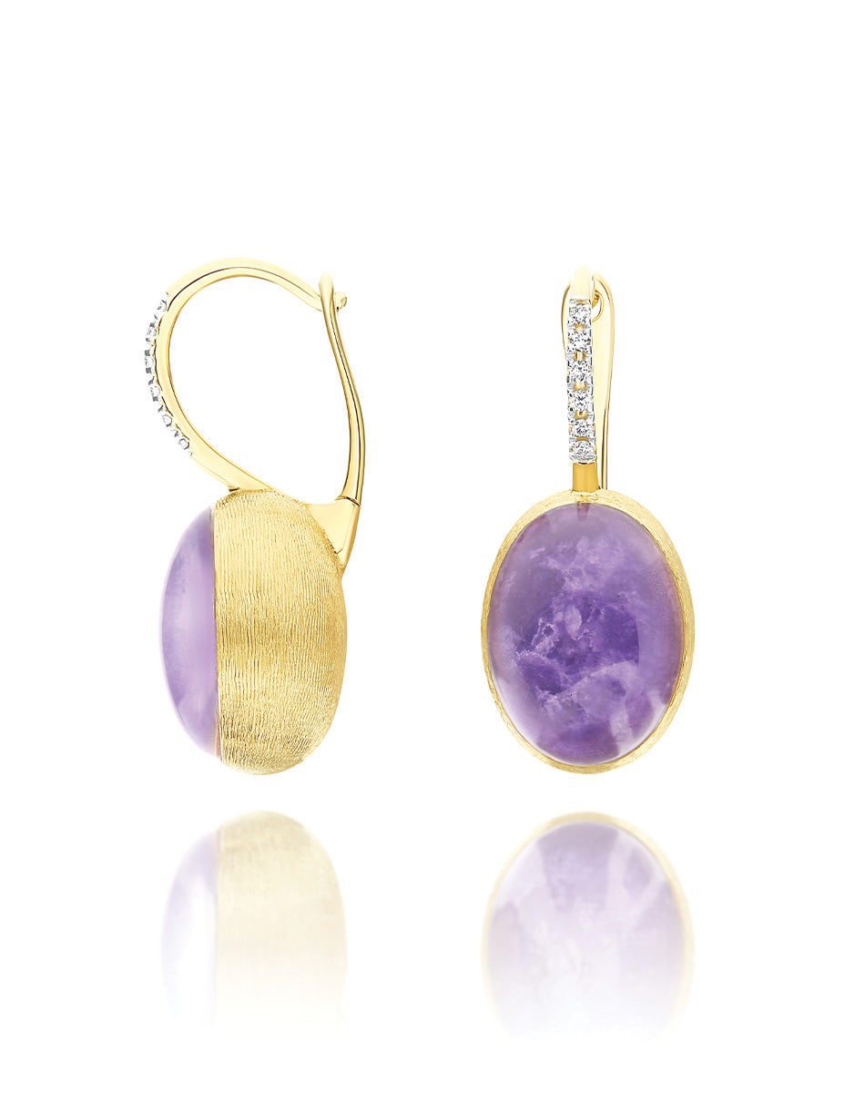 Orecchini Ciliegine Boules Violetta (medi)